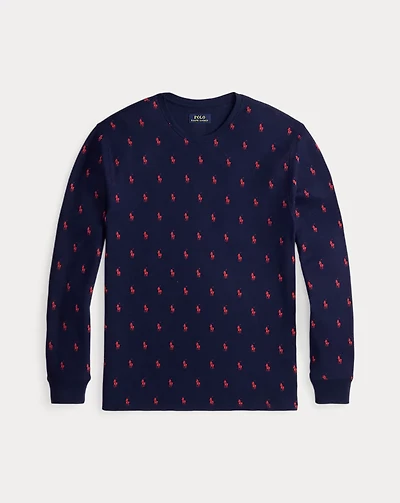Allover Pony Waffle-Knit Sleep Shirt