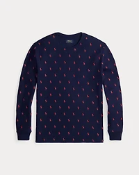 Allover Pony Waffle-Knit Sleep Shirt