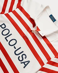 2018 Logo Striped Polo Shirt