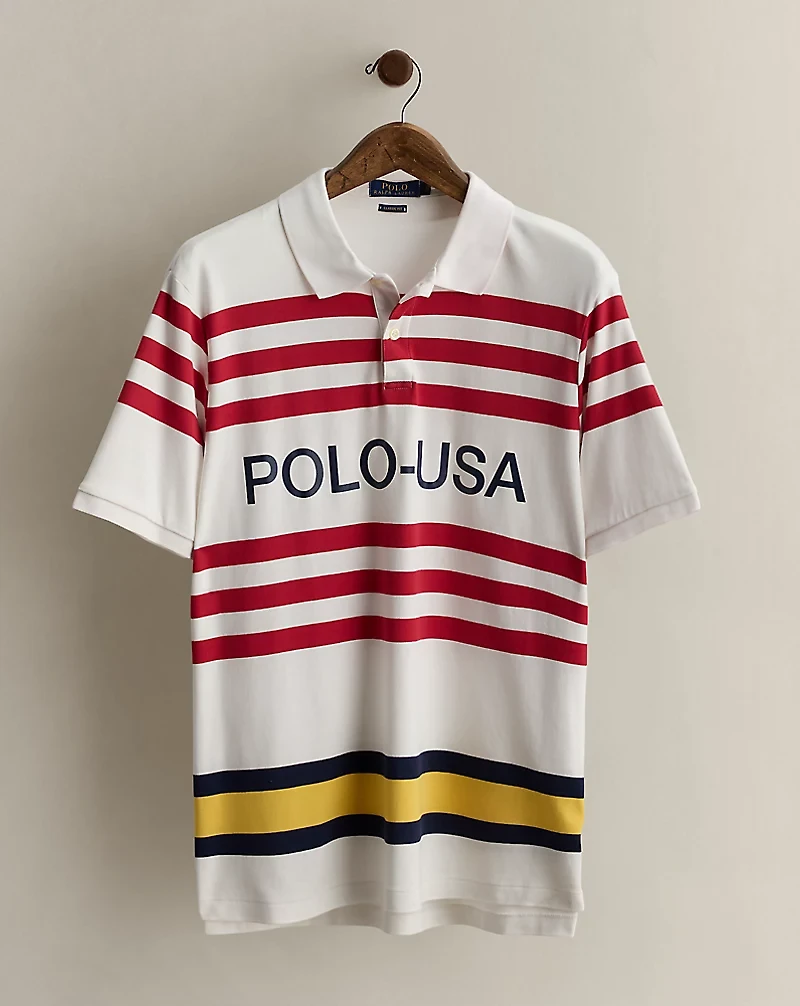 2018 Logo Striped Polo Shirt