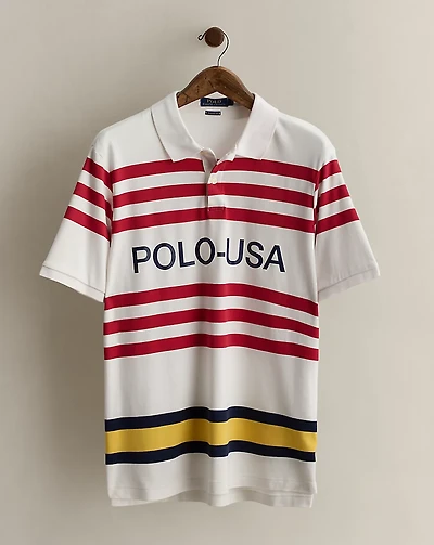 2018 Logo Striped Polo Shirt