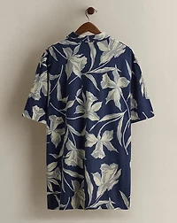 1996 Floral-Print Polo Shirt - Size XL