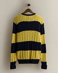 c. 2000 Cable-Knit Sweater - Size XL