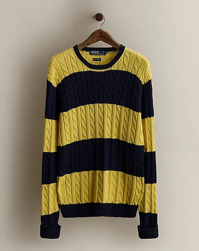 c. 2000 Cable-Knit Sweater - Size XL