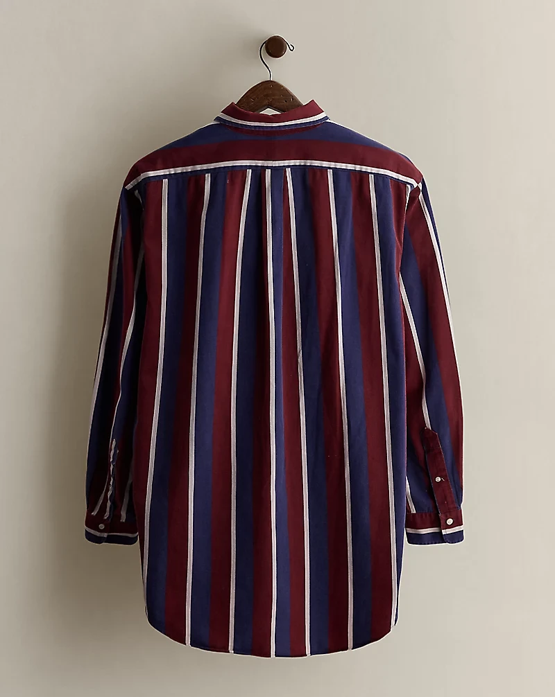 1989 Crest Striped Shirt - Size L