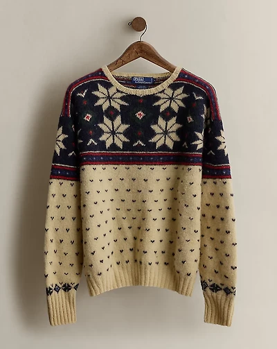 1995 Hand-Knit Wool Sweater - Size XL