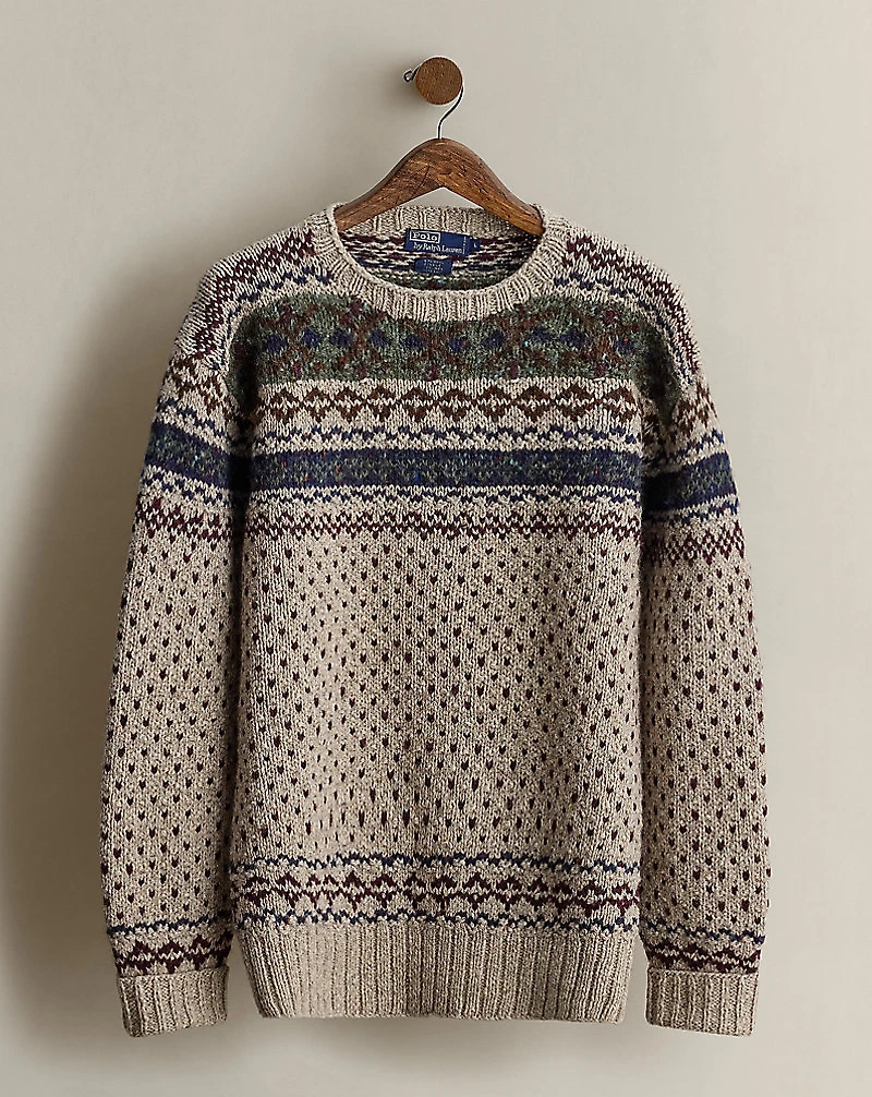 1987 Hand-Knit Sweater - Size L