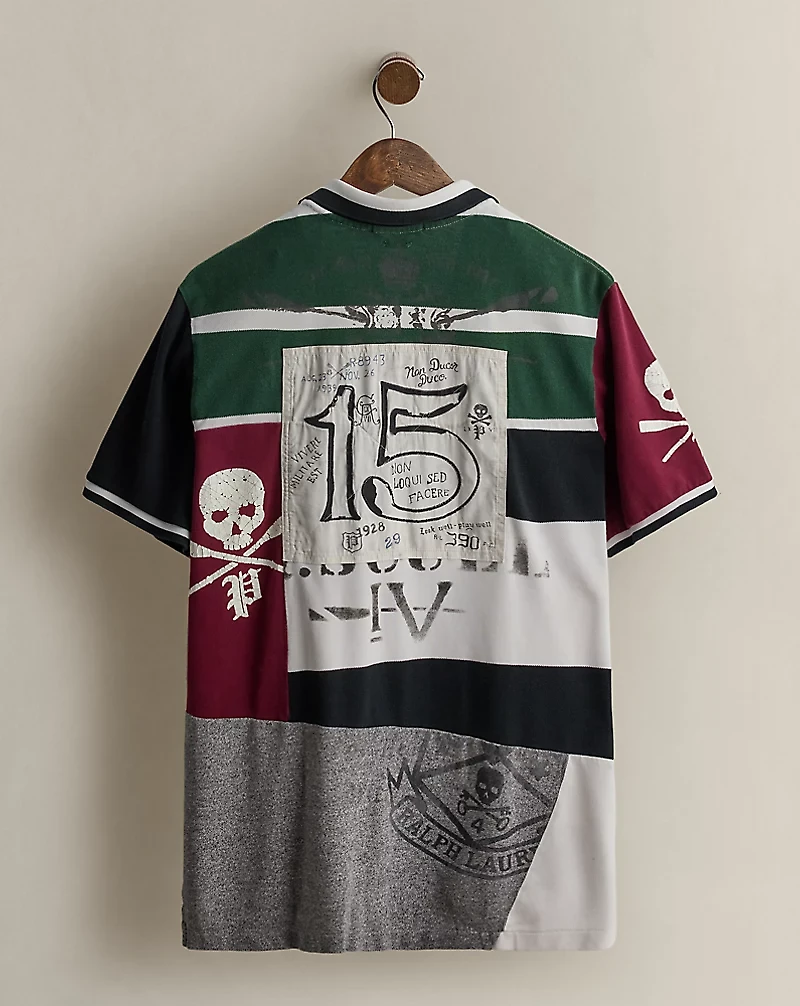 2019 Patchwork Polo Shirt - Size L