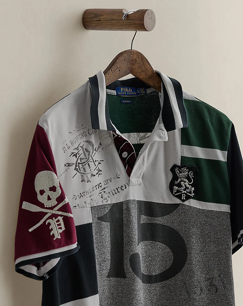 2019 Patchwork Polo Shirt - Size L