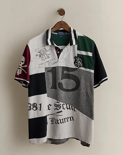 2019 Patchwork Polo Shirt - Size L