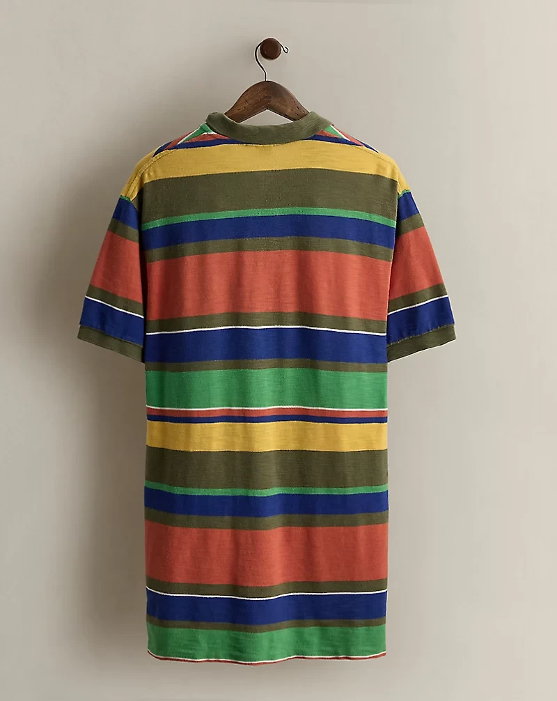 c. 2000 Striped Polo Shirt - Size L