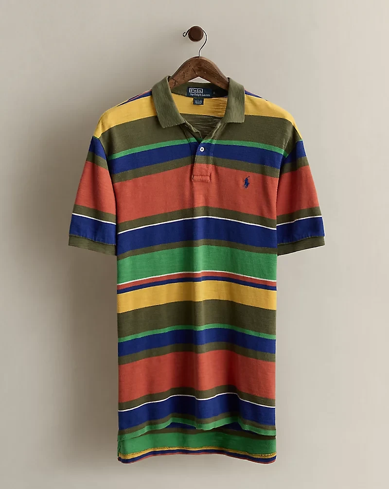 c. 2000 Striped Polo Shirt - Size L