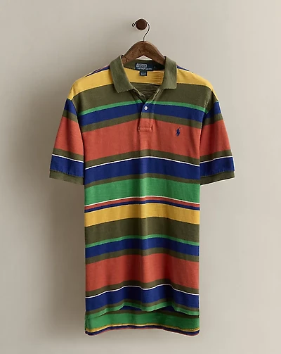 c. 2000 Striped Polo Shirt - Size L