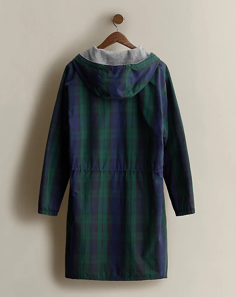 1992 Plaid Hooded Coat - Size S