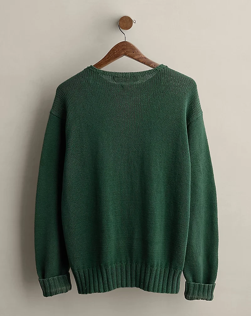 1992 Hand-Knit Bear Sweater - Size M