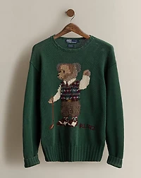 1992 Hand-Knit Bear Sweater - Size M