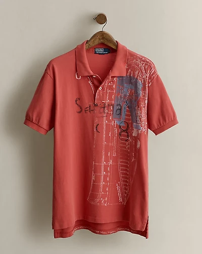 2007 Graphic Mesh Polo Shirt - Size L