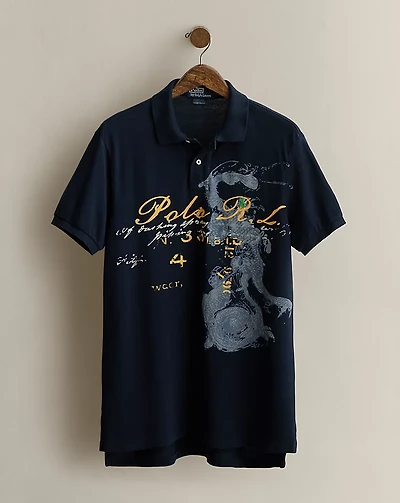 2009 Dragon-Print Polo - Size L