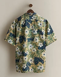 c. 1999 Floral-Print Camp Shirt - Size L