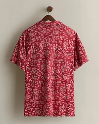 2003 Floral-Print Polo Shirt - Size XL
