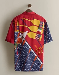 c. 1990 Print Camp Shirt - Size M