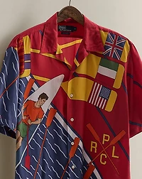 c. 1990 Print Camp Shirt - Size M