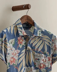 2011 Floral-Print Polo Shirt - Size S