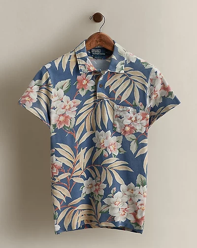 2011 Floral-Print Polo Shirt - Size S