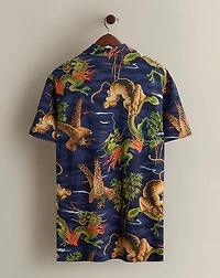 2014 Dragon-Print Polo Shirt