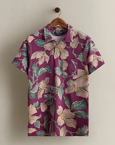 2011 Floral-Print Polo Shirt