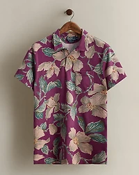2011 Floral-Print Polo Shirt