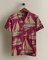 2015 Sailboat-Print Polo Shirt