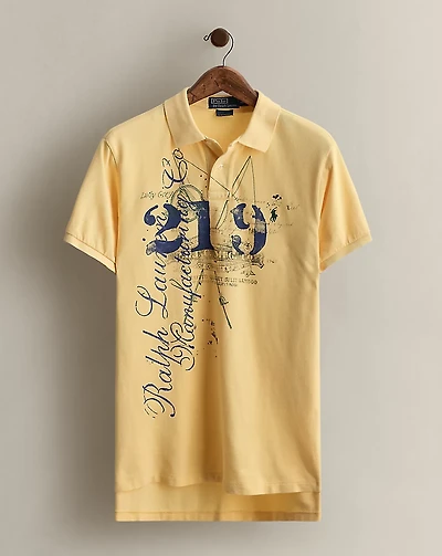 2009 Mesh Graphic Polo Shirt - Size L