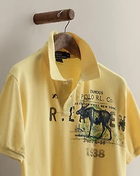 2007 Moose-Print Polo Shirt - Size L