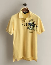 2007 Moose-Print Polo Shirt - Size L
