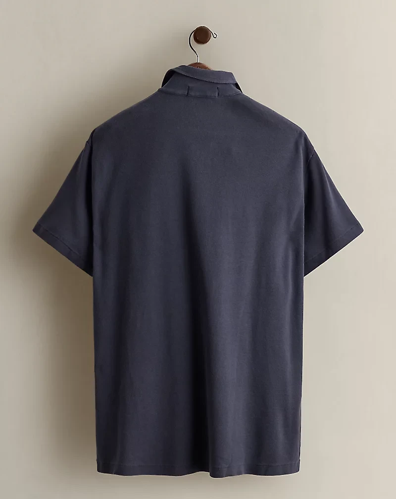 2003 Marlin-Print Polo Shirt - Size L