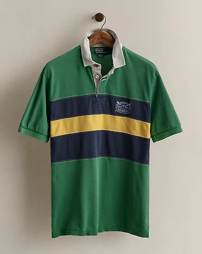 2007 Striped Mesh Rugby Shirt - Size L