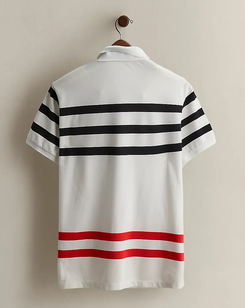 2019 P-Wing Striped Polo Shirt - Size L