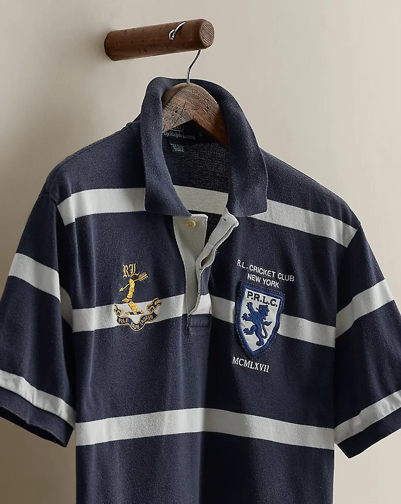 2007 Striped Polo Shirt - Size L