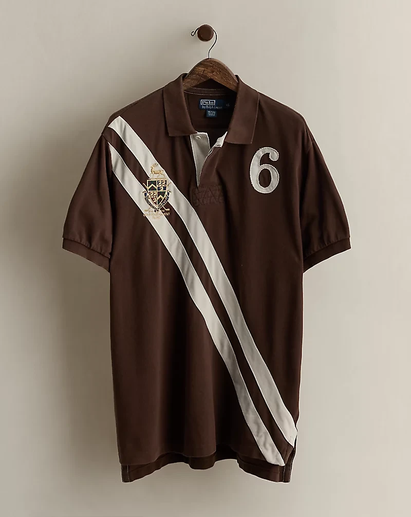 2009 Crest Mesh Polo Shirt - Size XL