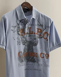 2007 Deer-Print Polo Shirt - Size M