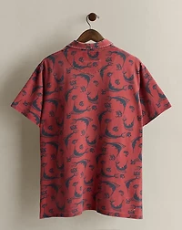2000 Marlin-Print Polo Shirt