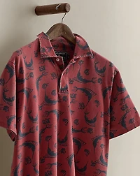 2000 Marlin-Print Polo Shirt