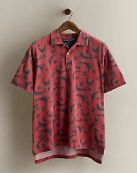 2000 Marlin-Print Polo Shirt