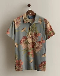 2011 Floral-Print Polo Shirt - Size L