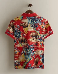 2020 Rhino-Print Polo Shirt - Size M