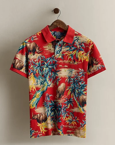 2020 Rhino-Print Polo Shirt - Size M