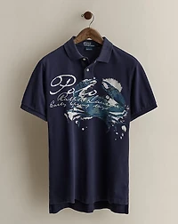 2006 Crab-Print Polo Shirt - Size L