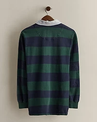 1998 Logo Striped Rugby Shirt - Size S