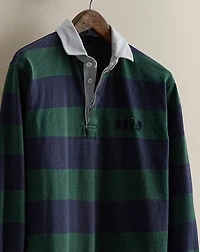1998 Logo Striped Rugby Shirt - Size S